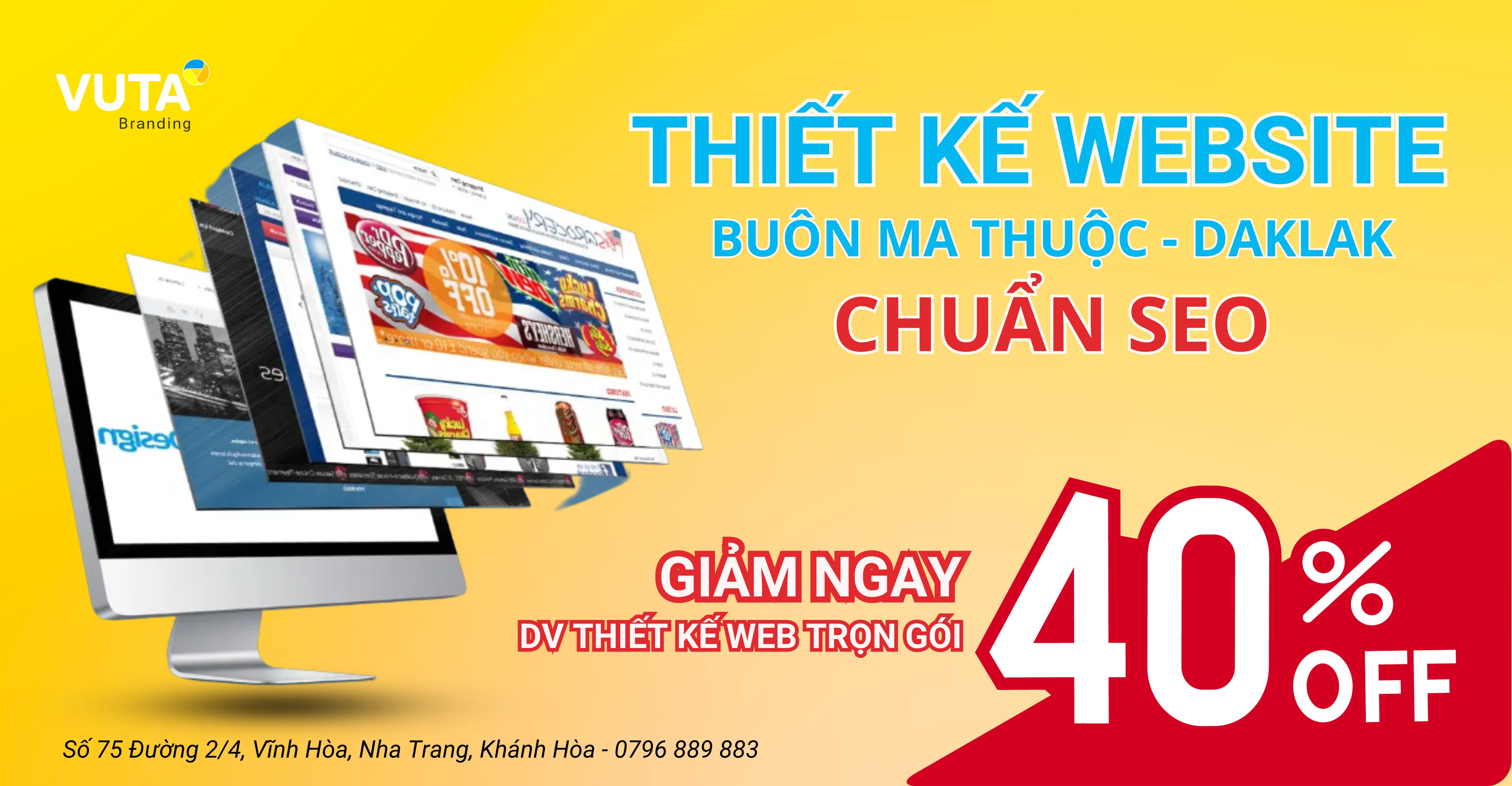 Thiết kế website Buôn Ma Thuột - Daklak Chuẩn SEO, Chuyên Nghiệp