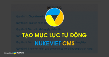 Hướng dẫn thêm Mục lục Tự động cho NukeViet CMS