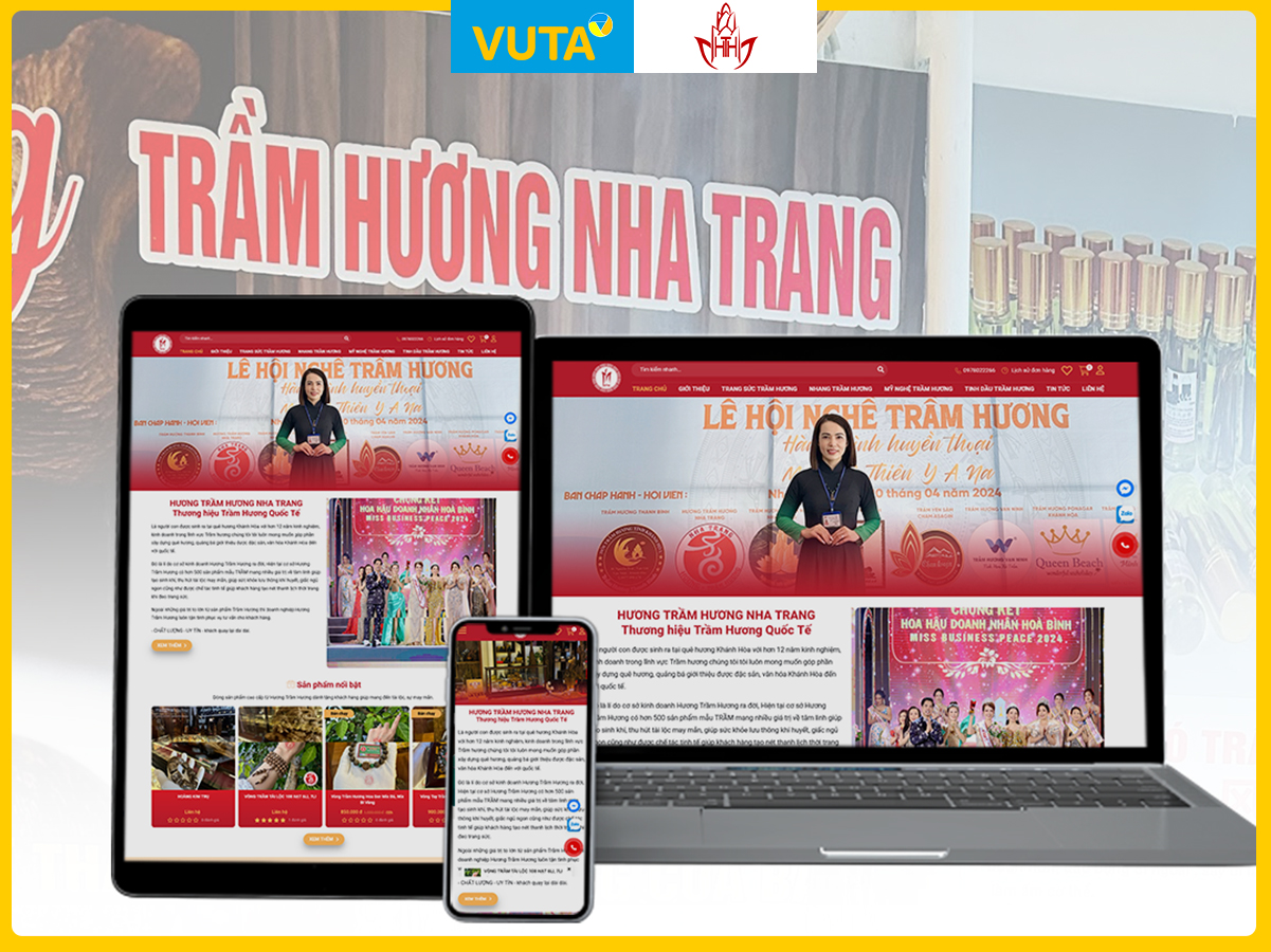 Dự án Website Hương Trầm Hương Nha Trang