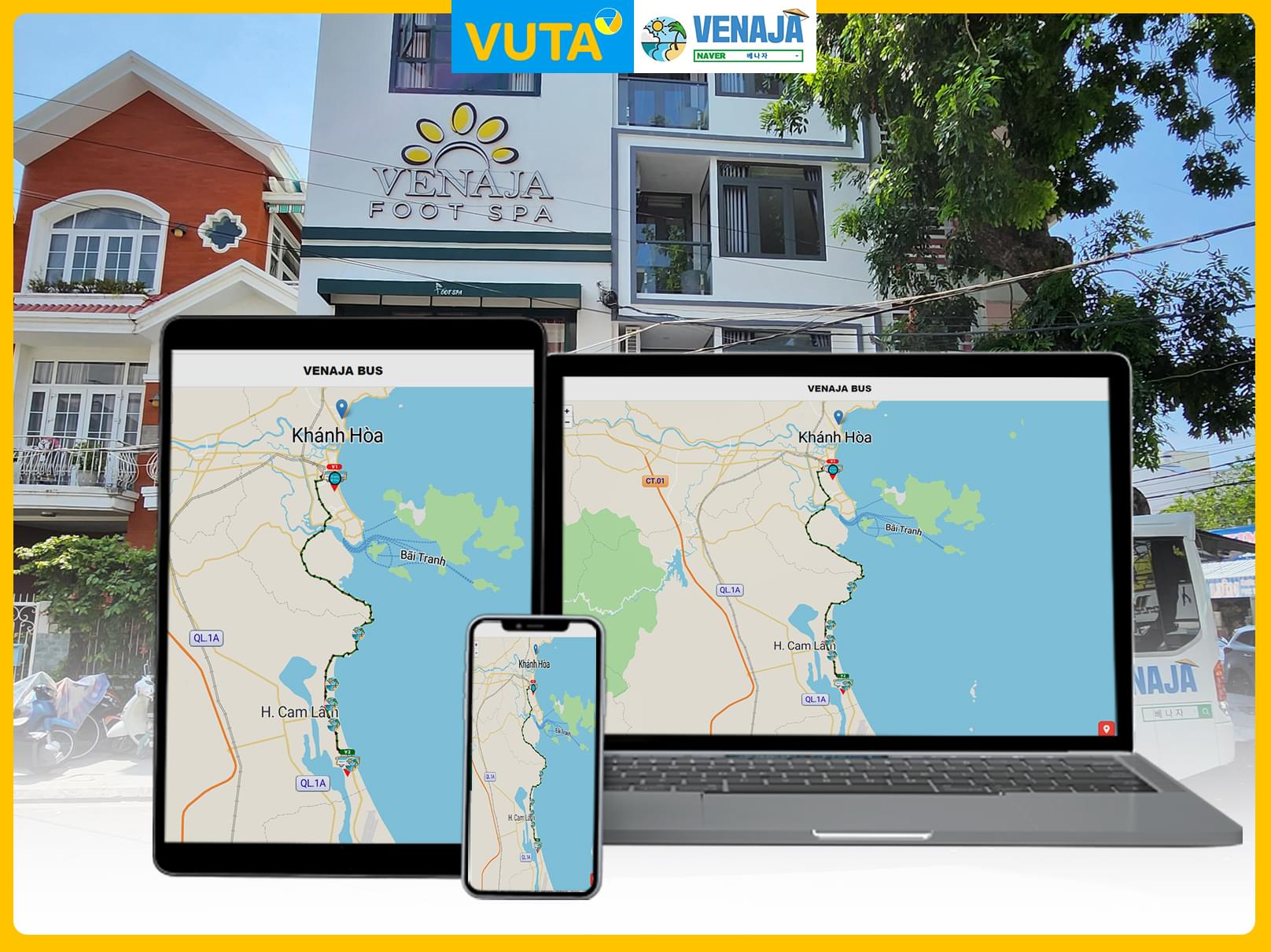 Dự án Web App Theo dõi lộ trình xe bus VENAJA BUS