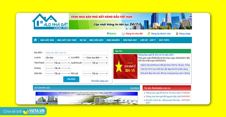 Top 5+ trang web bất động sản đăng tin miễn phí 02